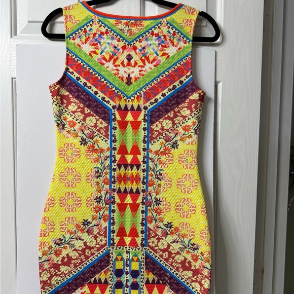 Peach PUFF Multi Colored Dress, M, Sleeveless, NWOT - Picture 4 of 11